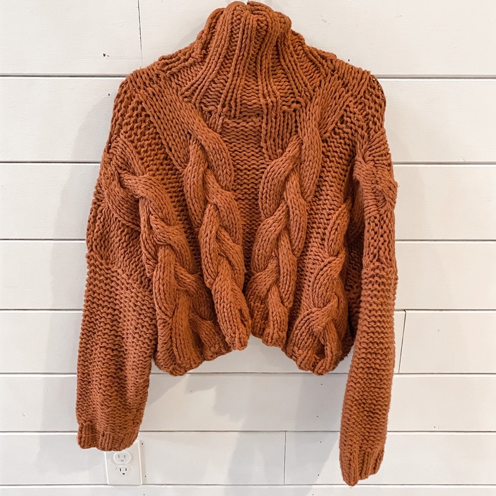 Vici crochet cropped sweater